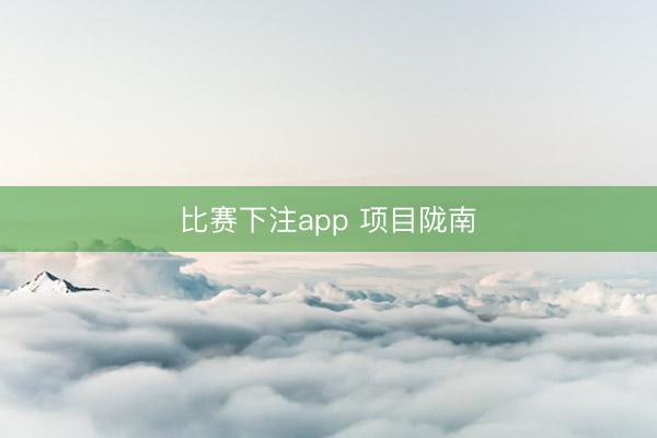 比赛下注app 项目陇南